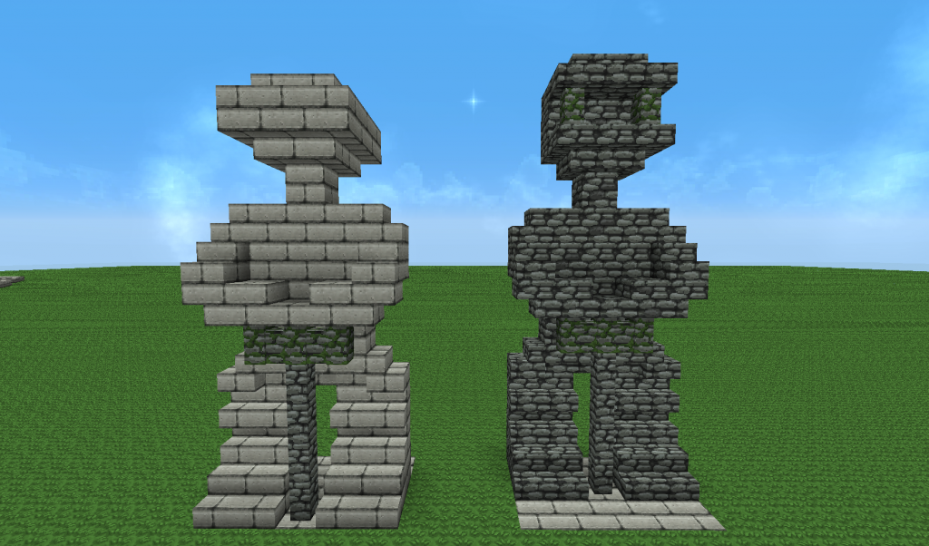 Minecraft Stone Statue