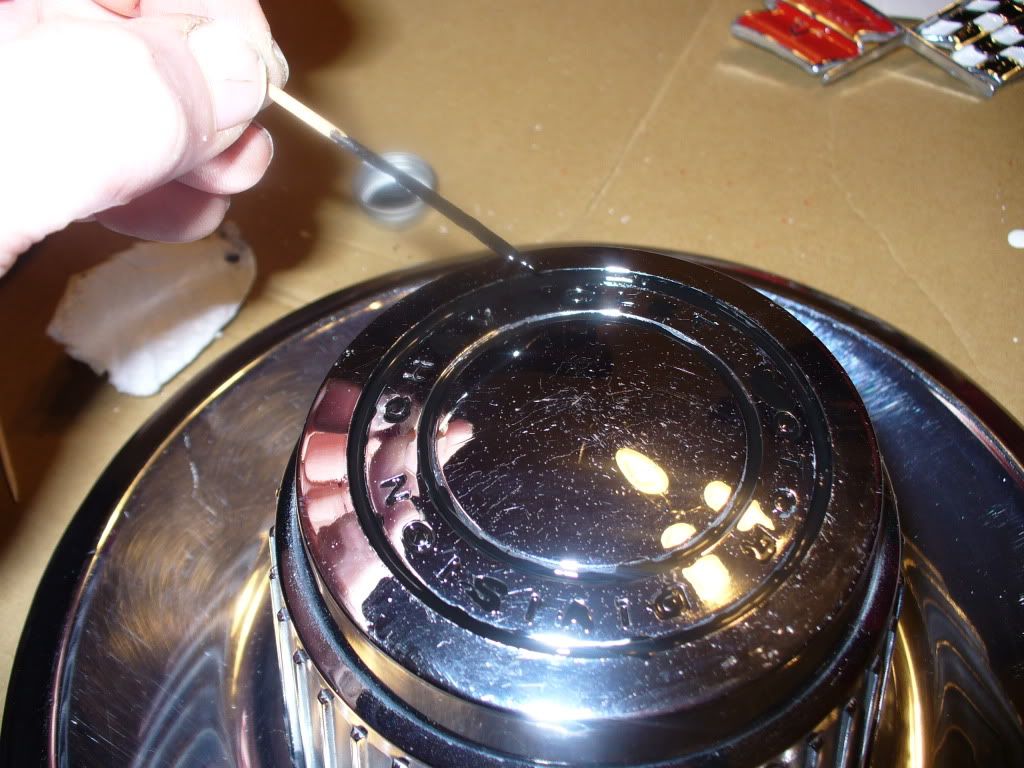 Experimenting w/ Testor's paint insignia red, gloss black, and gloss