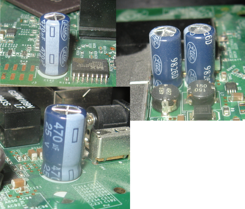 WNDR3700v1 electrolytic caps