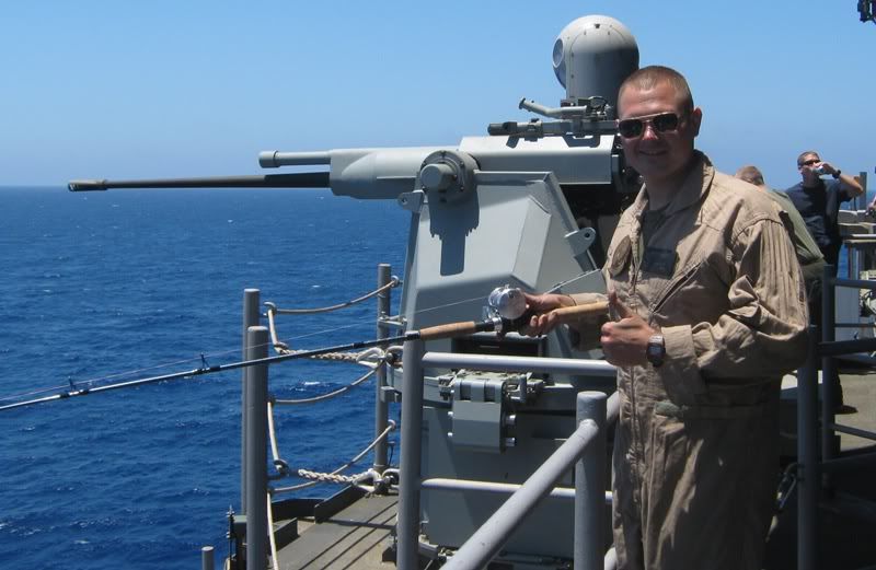 Big Fishing Boat with Guns mounted on it!!