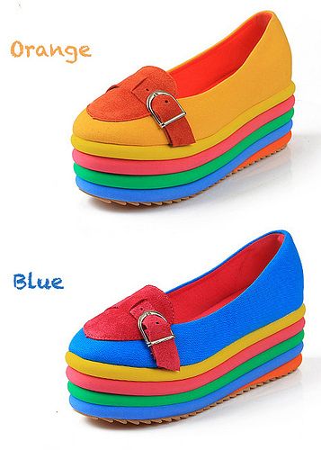 Rainbow shoes