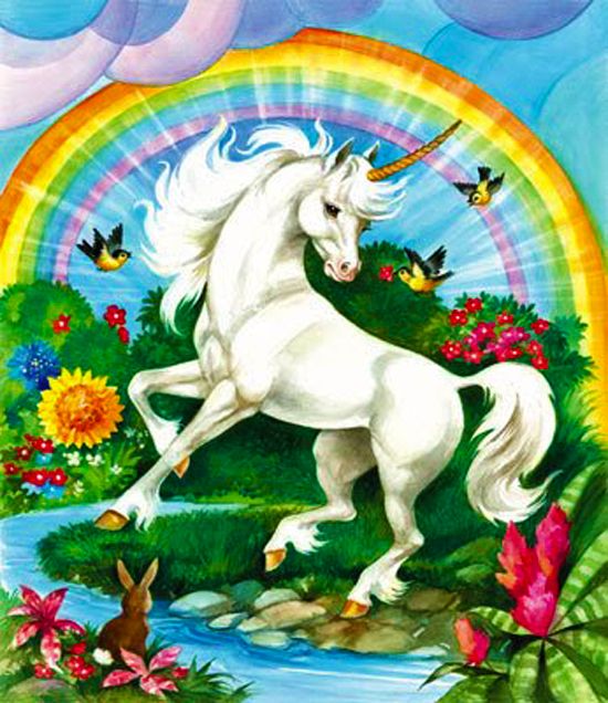 happy rainbow unicorn