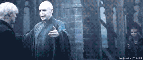 Voldemort hugging Draco