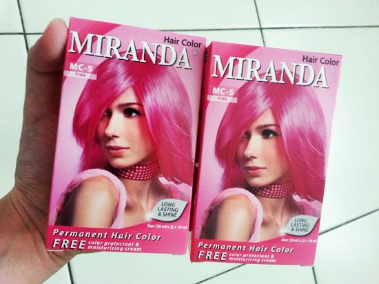 miranda pink hair color dye