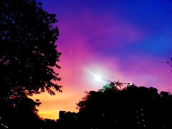 singapore sunset