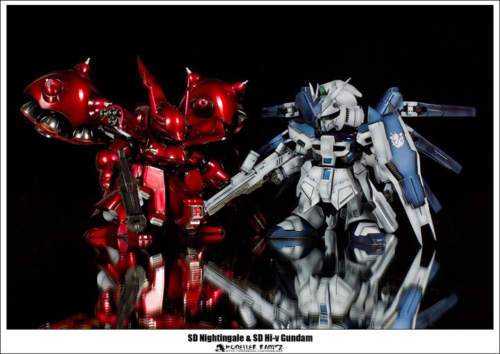 [Custom] SD Nightingale & SD Hi-Nu Gundam โดย ModellerRaditz