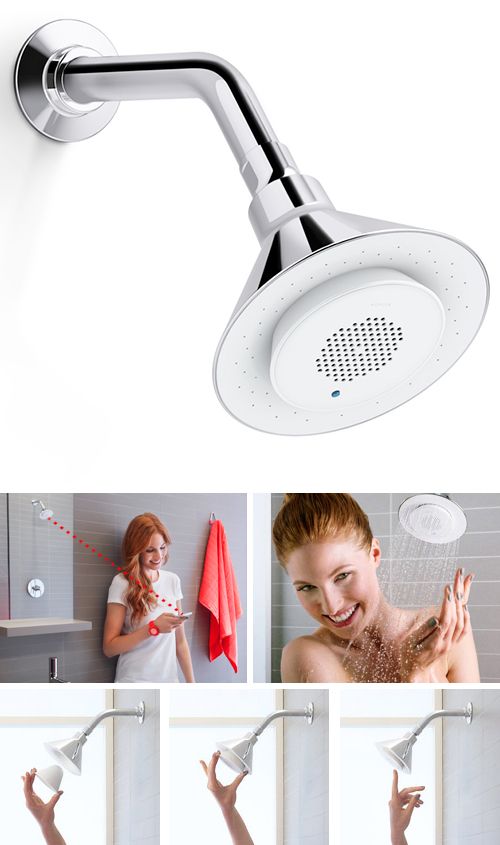 Showers, Panels & Heads Waterproof Shower Head with Bluetooth