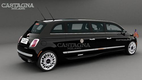 Fiat 500 Limousine Presidenziale Castagna Milano