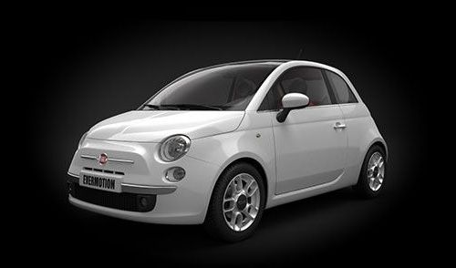 Fiat 500 (2007) 3D Model By Evermotion