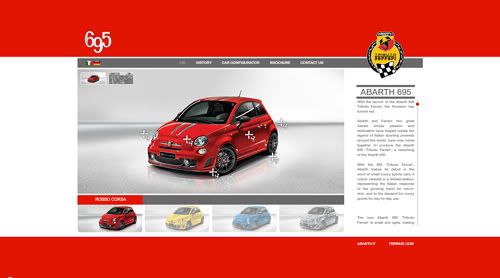 Abarth 695 Tributo Ferrari - Website