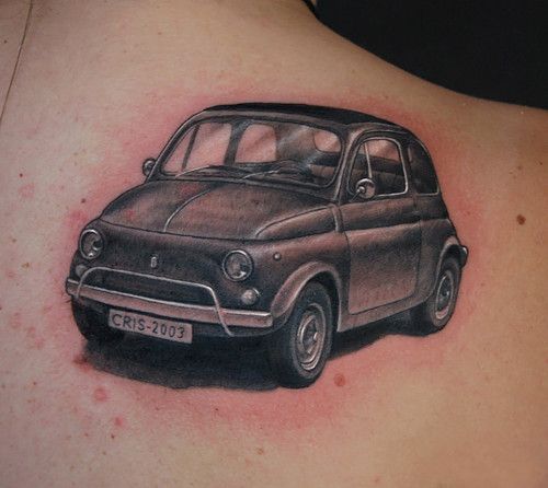 Fiat 500 Skin Tattoo