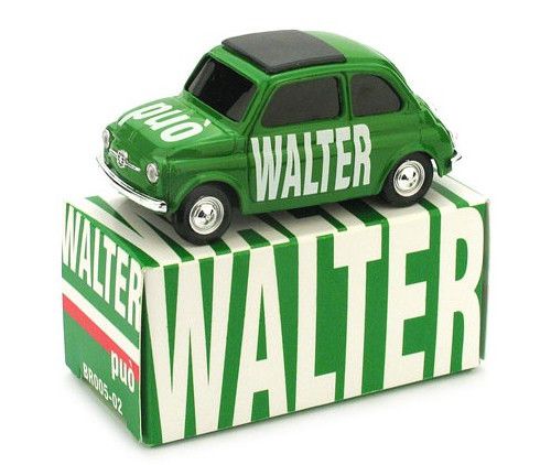 Fiat 500 Walter Può - Special Edition Election Day Italy 2008 - Brumm 1/43 Ref. BR005-02