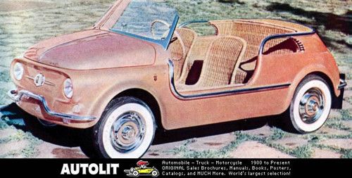1958 Fiat 500 Jolly Ghia Speciale Factory Photo