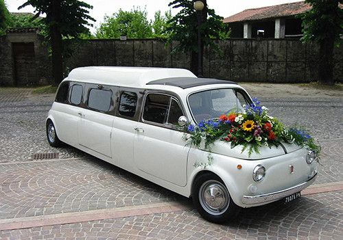 Fiat 500 Limousine As A Wedding Car