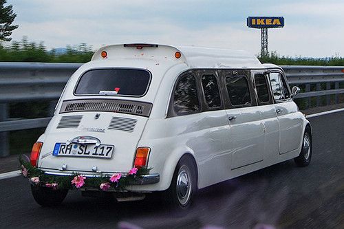 Spotted On The Road - (Old) Fiat 500 Limousine From Germany
