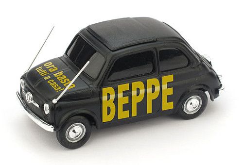 Fiat 500 BEPPE - ora basta tutti a casa! - Brumm 1/43 Ref. BR027