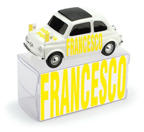 Fiat 500 FRANCESCO - habemus papam - Brumm 1/43