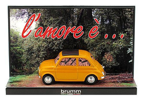 Brums 500 Club Italia Fiat 500 L’Amore È... Giallo Positano - Brumm 1/43 Ref. S13/23B