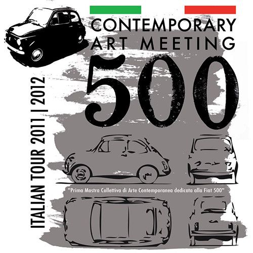 Fiat 500L Nero Opaco 1965 - 500 Contemporary Art Meeting - Brumm 1/43 Ref. S11/41