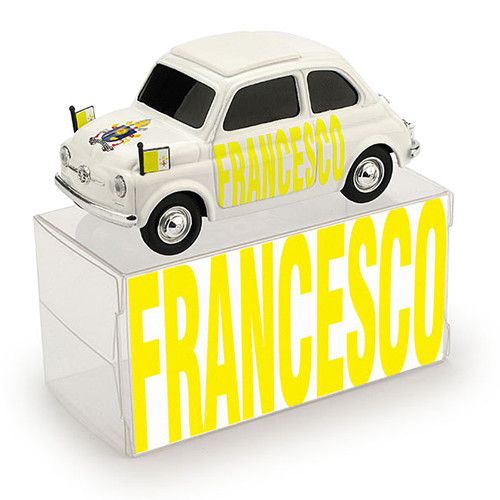 Fiat 500 Targata SCV 2013 (Stato Città Vaticano) Francesco! - Brumm 1/43 Ref. BR028