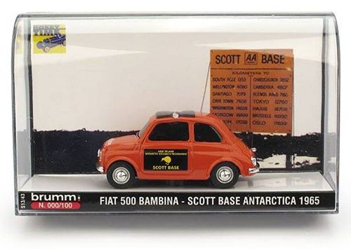 Fiat 500 Bambina Scott Base Antarctica 1965 - Brumm 1/43 Ref. S13/43