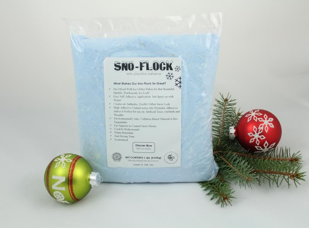 Bonding Snow Flock Professional Grade SnoFlock Power with Ice Flakes