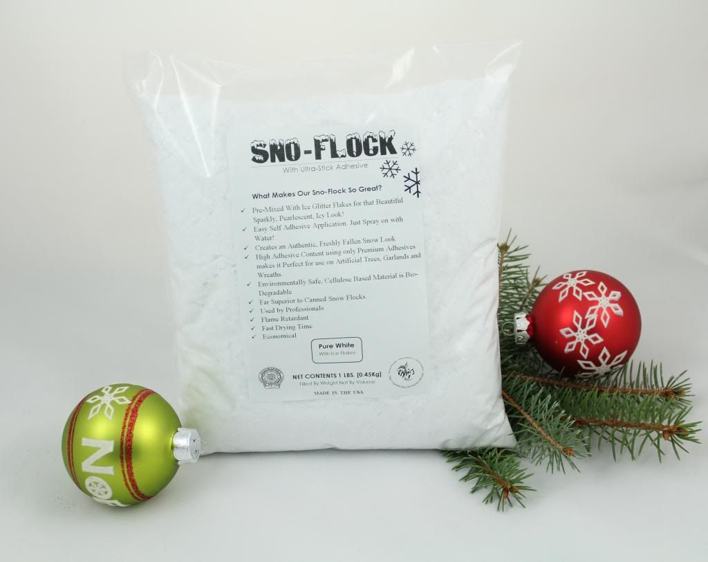 Bonding Snow Flock Professional Grade SnoFlock Power with Ice Flakes