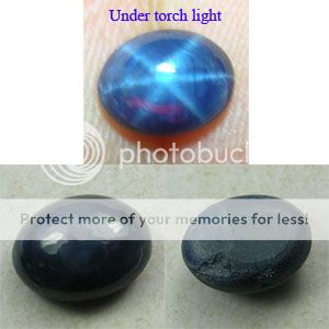 13 CT. NATURAL SIAM BLUE STAR SAPPHIRE 6 RAYS  
