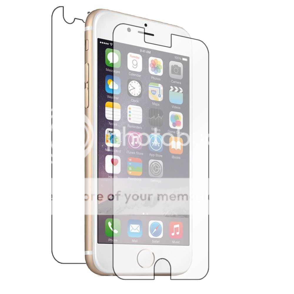 Image result for iphone 6 plus screen guard, back , front