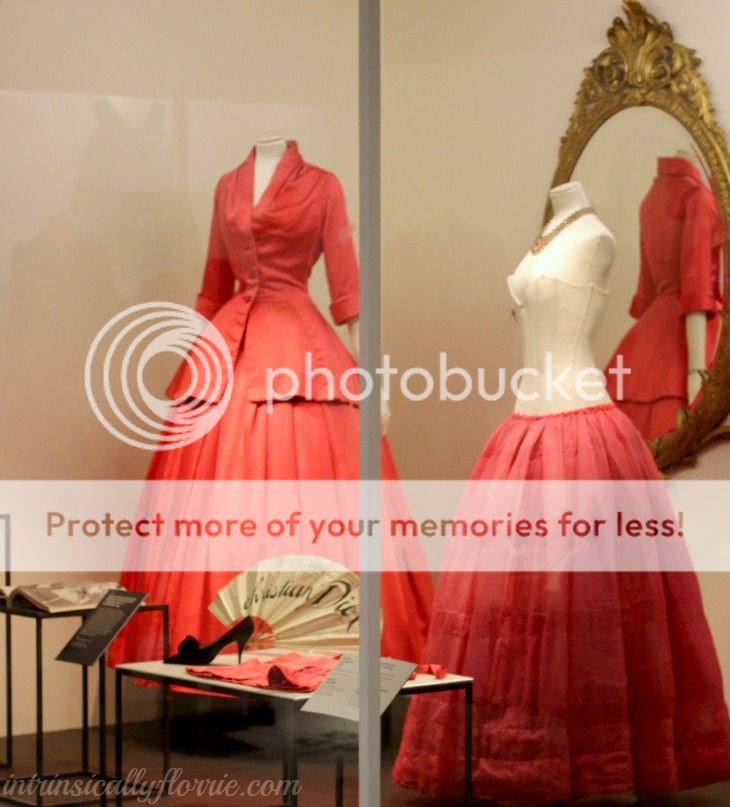 Christian-Dior-haute-couture-1950s-new-look-dress-red-vanda-museum ...