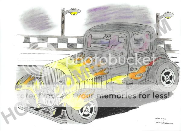 Pencil drawing 1934 ford #4