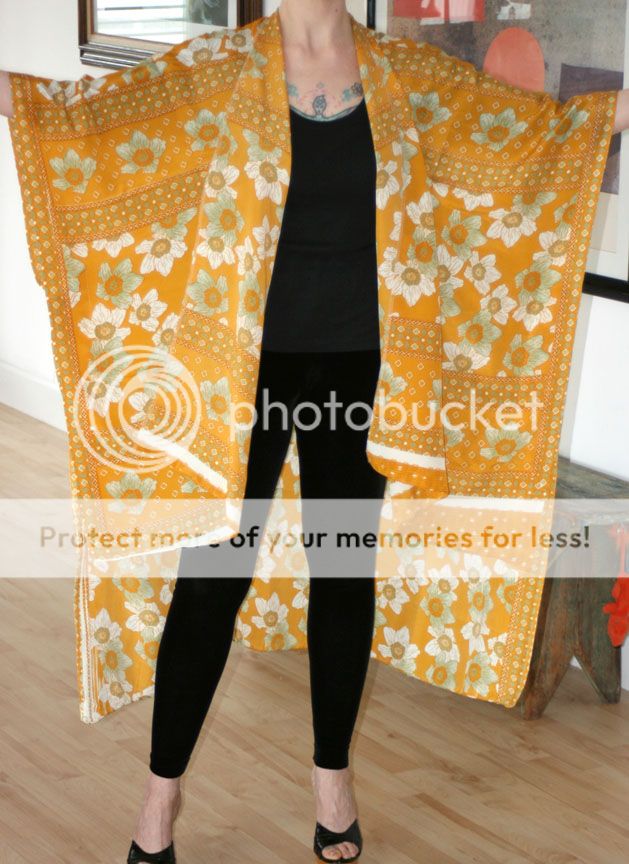 Exclusive Vintage silk Sari kimonos made from recycled sarees. These