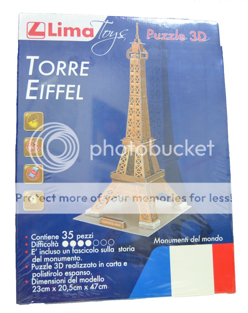 PUZZLE 3D 35 PEZZI TORRE EIFELL 23 x 20,5 LIMA TOYS  