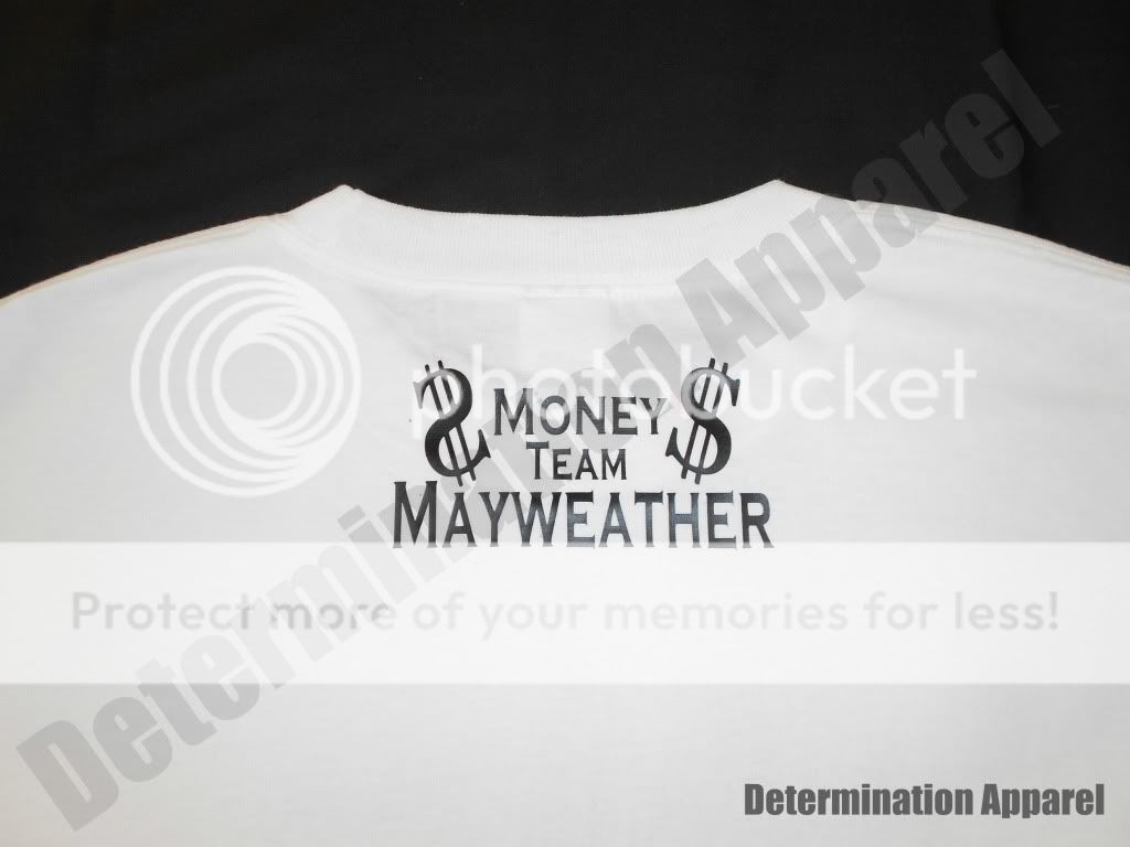 Floyd Mayweather T Shirt HARD WORK & DEDICATION Money Team Boxing