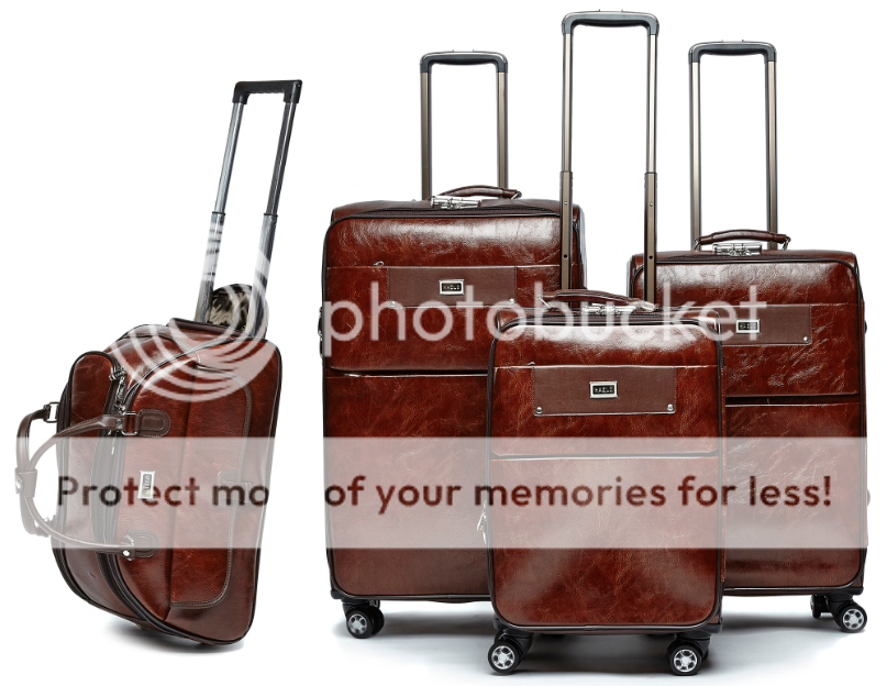 Luggage Sets - 4 Piece PU Leather Vintage Trolley Luggage Bag Set (Duffle bag) was listed for R3 ...