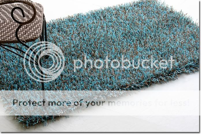   90x150 cm (3x5) Fusion Shag Area Rug/Mat, Color Earth & Sky  