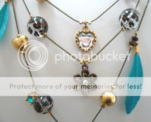 Brand New Betsey Johnson Triple Layer Chain Parrot Necklace ~